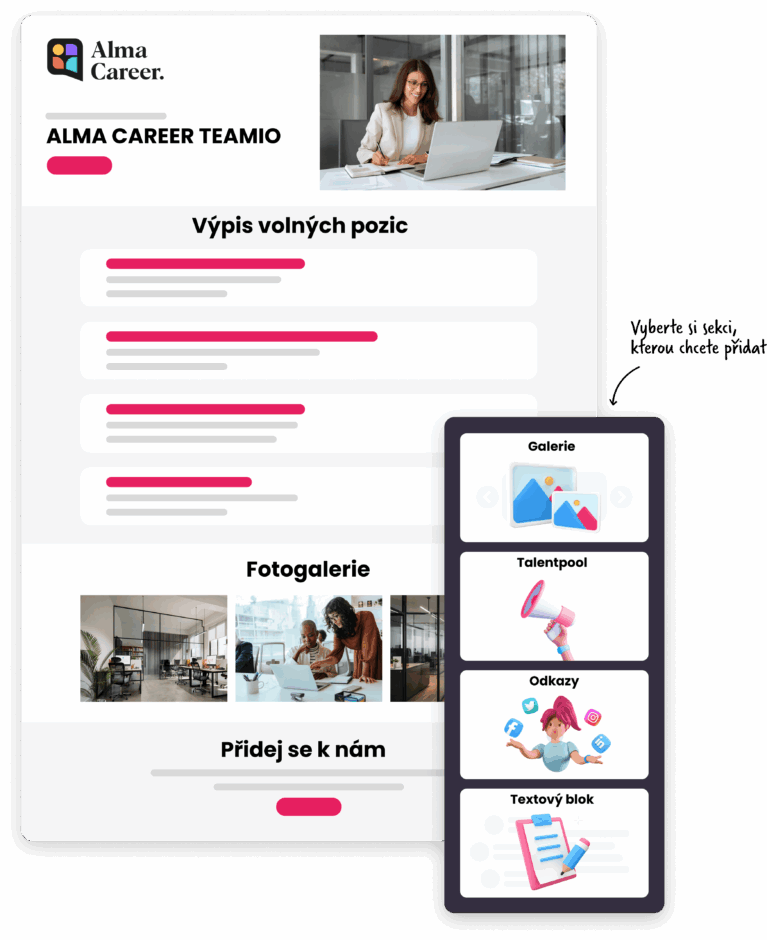 Vyskládejte si kariérní stránky na míru